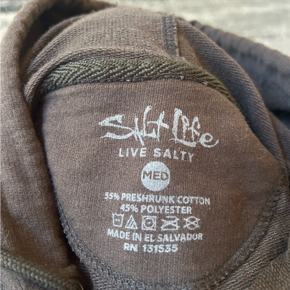 SALT LIFE Live Salty “Fish Dive Surf” Hoodie - Picture 7 of 7